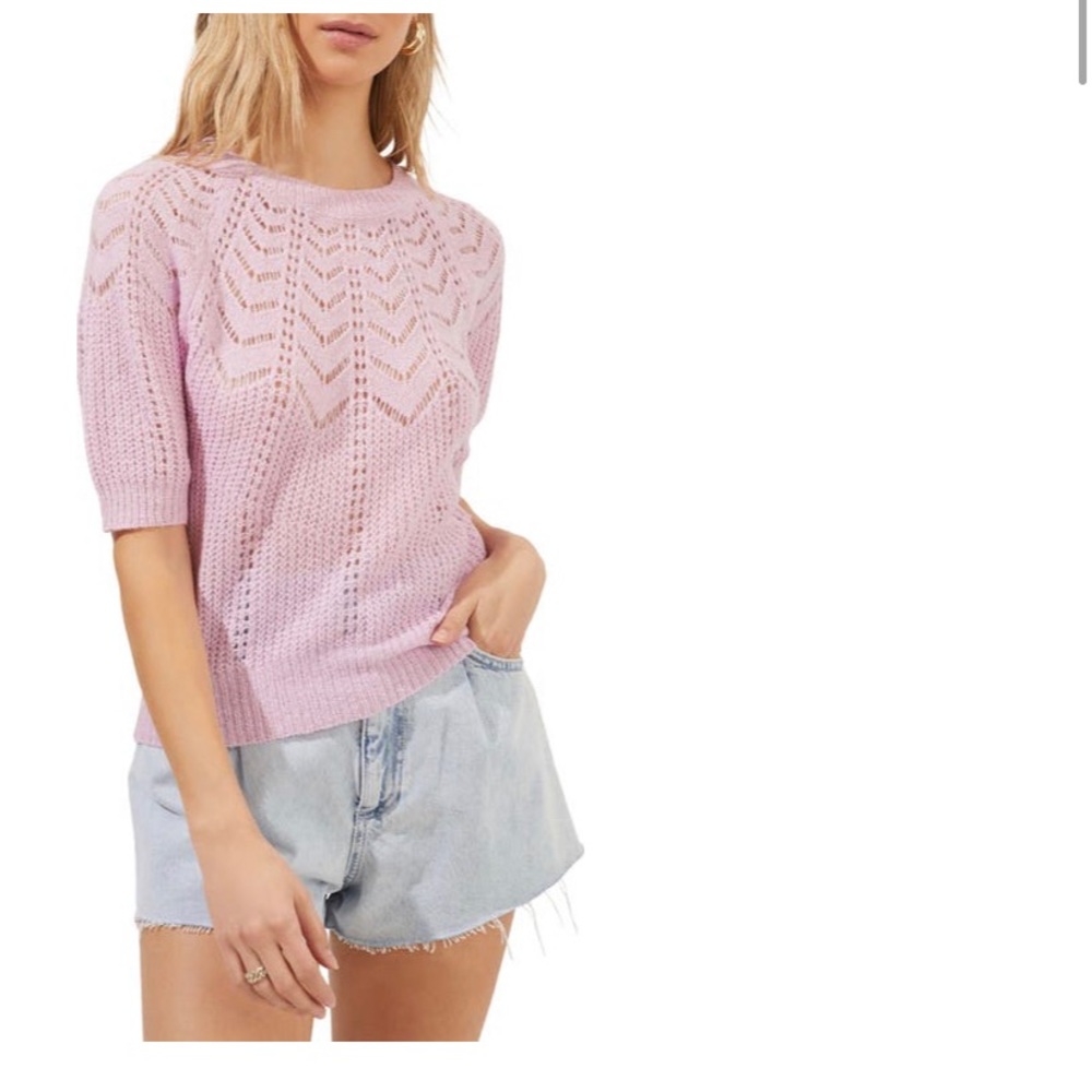 ASTR the label Pointelle Sweater
